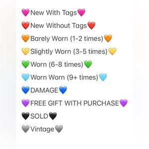 What colored hearts mean